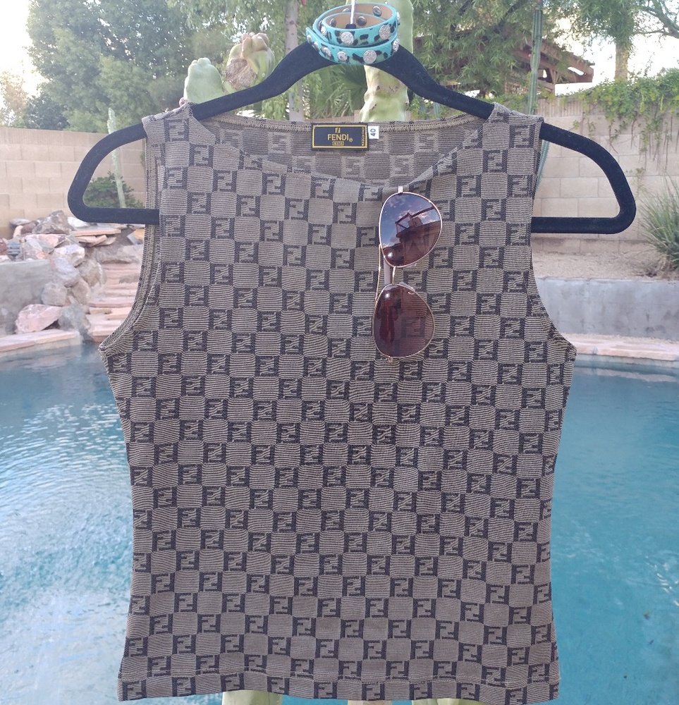 😍Fendi😍Rare Vintage 1980'S FENDI ZUCCA Monogr